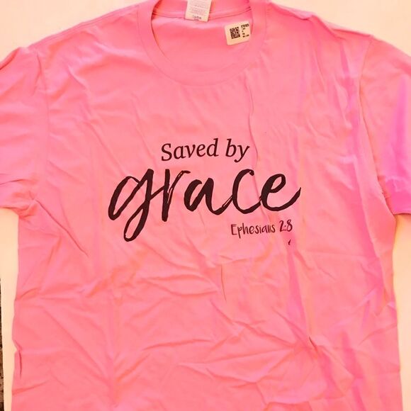 Saved By Grace Graphic T Shirt - Picture 1 of 4
